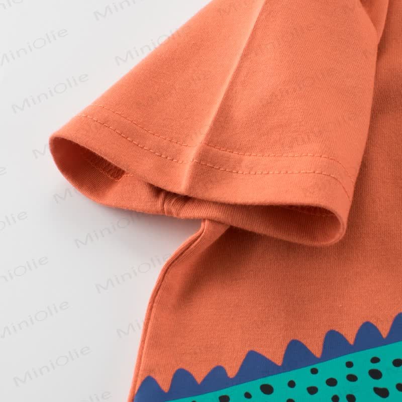 Krokodil-T T-Stück für Kind, Kleinkind , orange - image 5