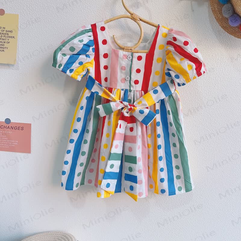 Kleinkind mit Puffärmeln und Polaka Punkt für Kleinkinder - Punktmuster - 8-9J - image 1