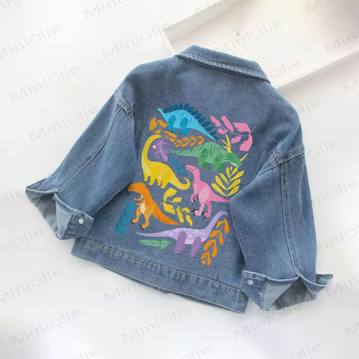 Kleinkind Denim mit Dinosaurier -Print für Kind - image 2