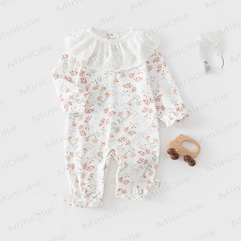 Baby Strampler mit Blumen Lace - Gelb - 18-24M - image 2