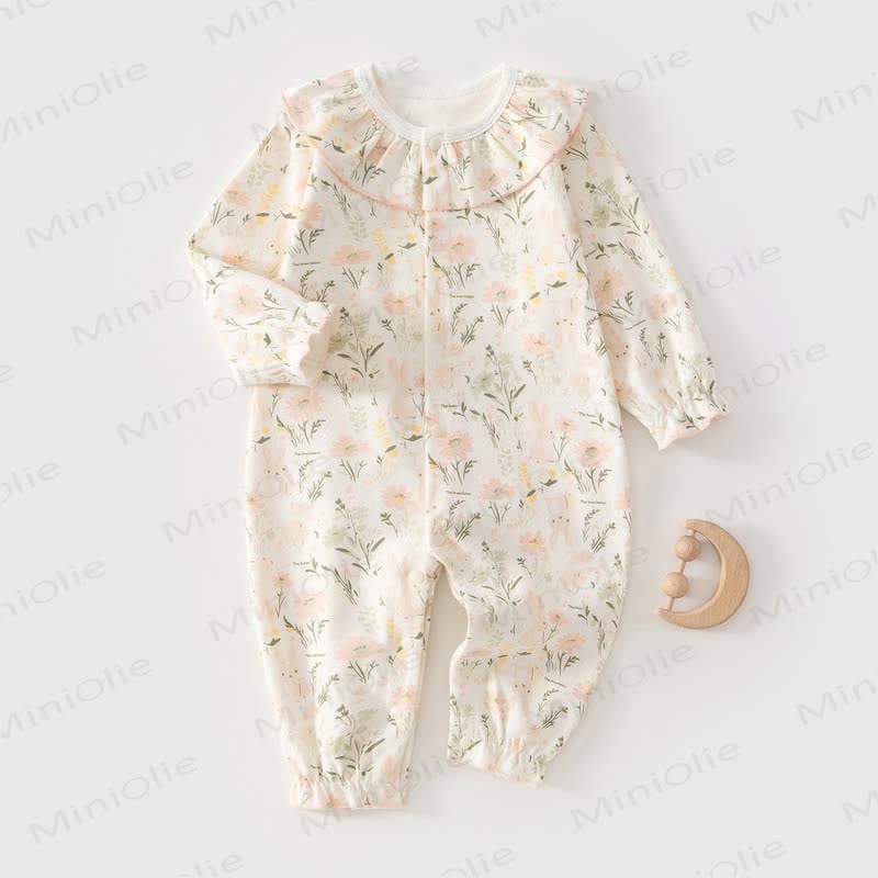 Baby Blumen mit Strampler - Rosa - 18-24M - image 1