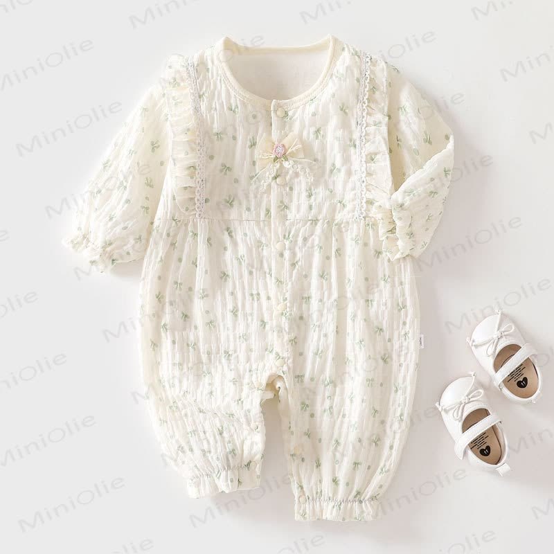 Baby Strampler mit Schleife und Punkt - Grün - 18-24M - image 9