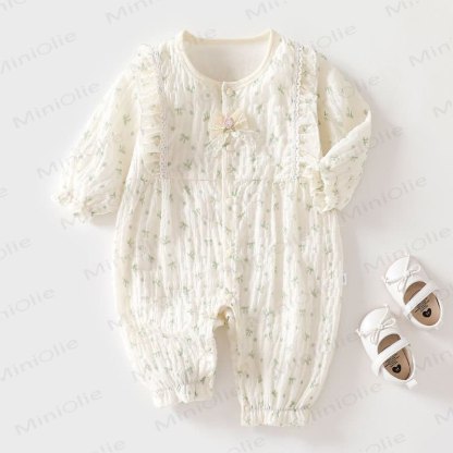 Baby Strampler mit Schleife und Punkt - Grün - 18-24M - image 9