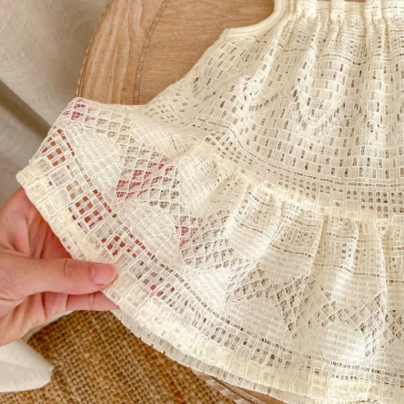 Baby Boho Beige Einfarbig Kleid - image 9