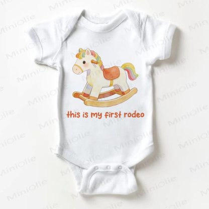 THIS IS MY FIRST RODEO Baby Bodysuit in Weiß - Weiß - 18-24M - image 1