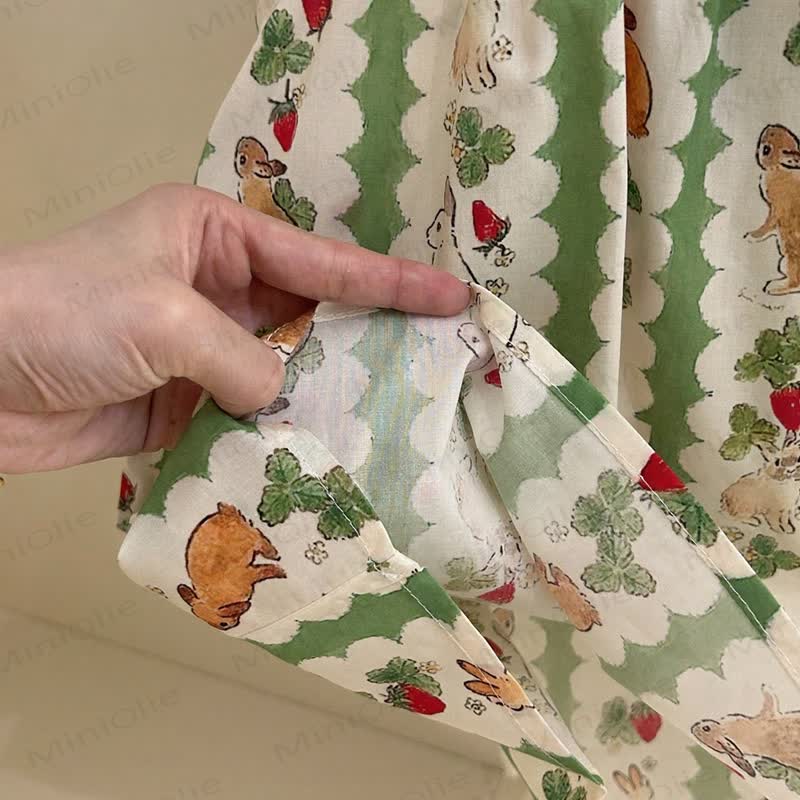 Streifen Hase - Kleid für Kleinkinder mit Tasche - image 2