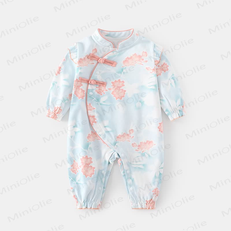 Baby Mädchen Blumen mit Blumenmuster und Strampler - Rosa - 18-24M - image 2