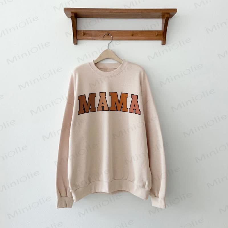 MAMA/MINI Baby Beige Familien Sweatshirt - image 2