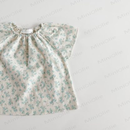 Kleinkind -Loungewear Kleid Set aus atmungsaktiver Baumwolle mit Punktmuster - image 8