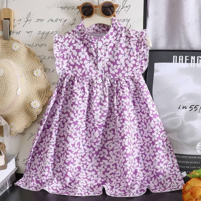 Baby Kleinkind Mädchen Blumen mit Kleid - Weiß - 6-7J - image 7