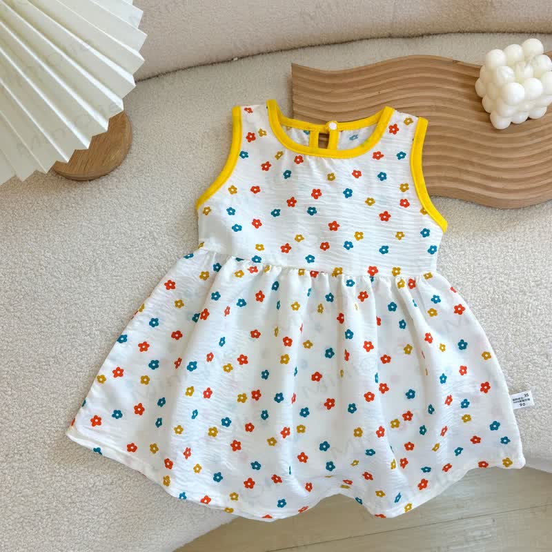 Baby Kleinkind -Mädchen-Sommerkleid mit Herz und Blume - Mehrfarbig - 8-9J - image 6