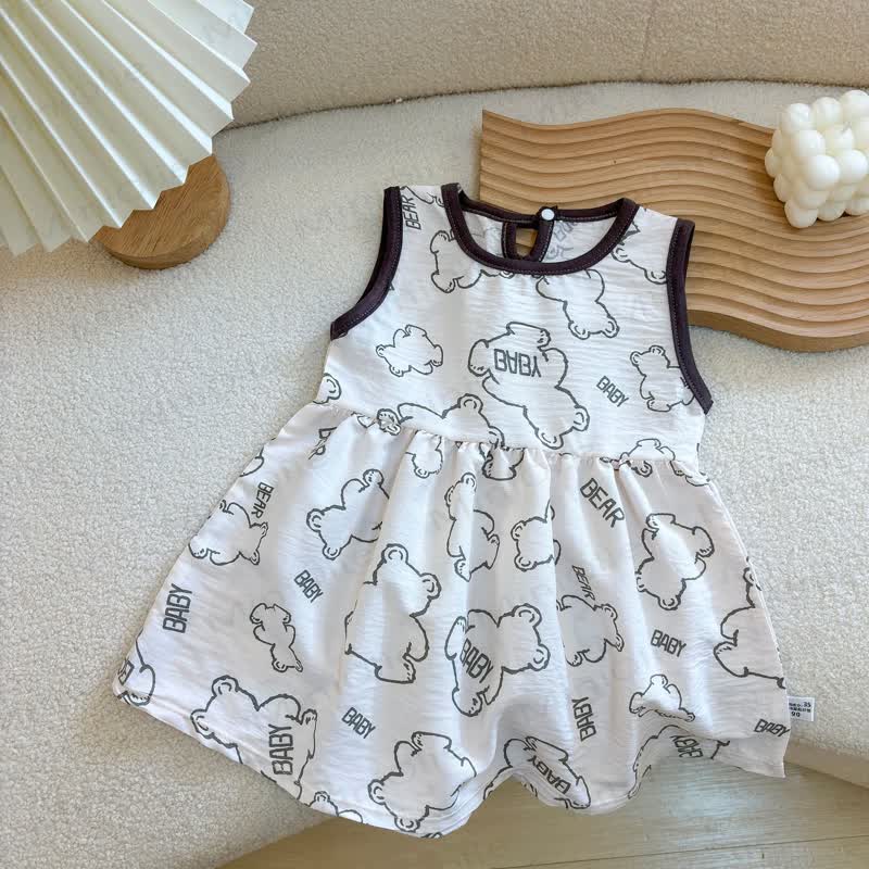 Baby Kleinkind -Mädchen-Sommerkleid mit Herz und Blume - Schwarz - 8-9J - image 9