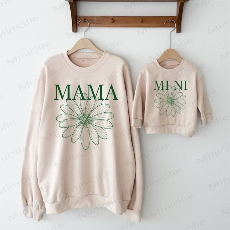 MAMA/MINI Familie - Sweatshirt - Beige - Sweatshirt für Erwachsene: XL - image 1