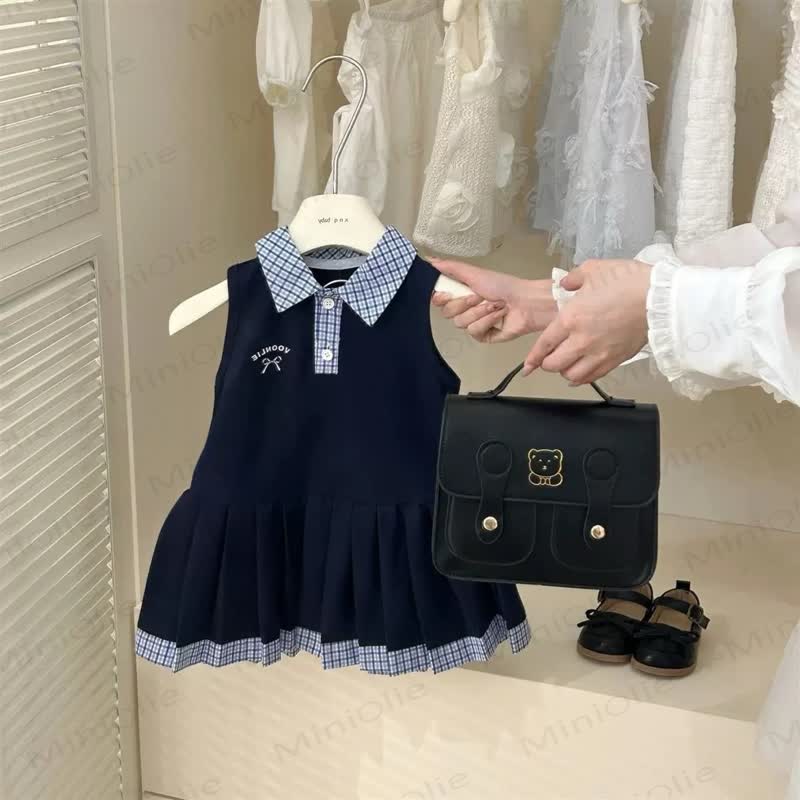 Weißes Kleid für Baby und Kleinkind - Marineblau - 8-9J - image 2