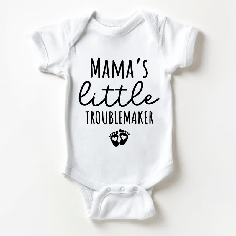 Mamas LITTLE Unruhestifter Baby Bodysuit, weiß - Weiß - 18-24M - image 1