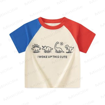 Ich bin mit diesem süßen Dino -T-Shirt für Kleinkind I WOKE UP THIS CUTE - image 8