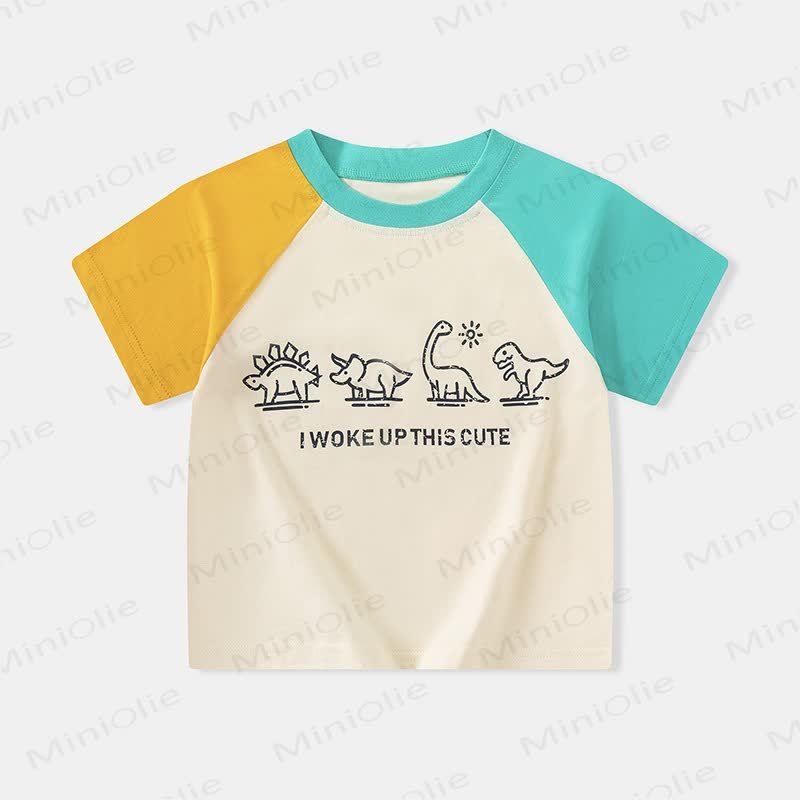 Ich bin mit diesem süßen Dino -T-Shirt für Kleinkind I WOKE UP THIS CUTE - Grün - 8-9J - image 9
