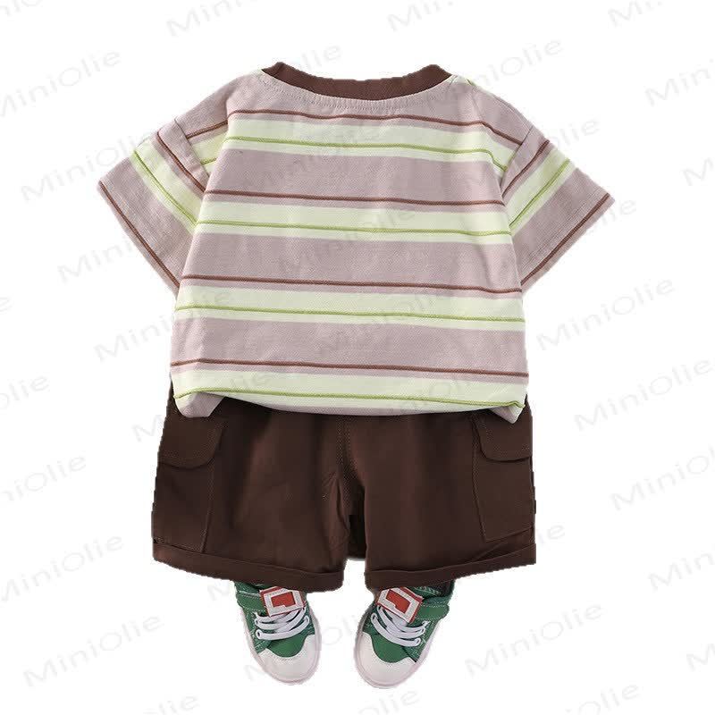 BEAR Kleinkind Streifen- T-Stück und Shorts Set - image 15