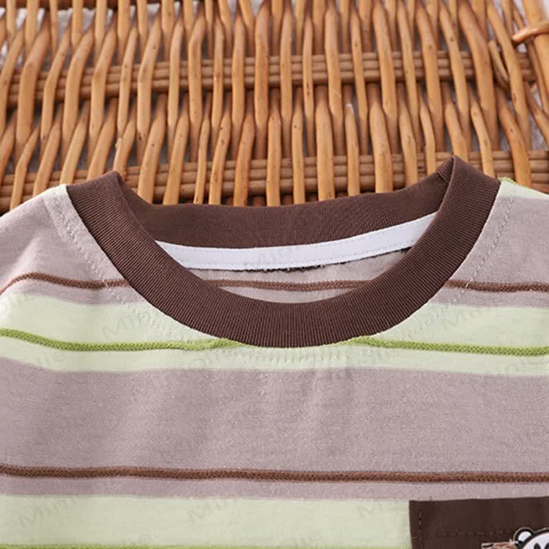 BEAR Kleinkind Streifen- T-Stück und Shorts Set - image 8