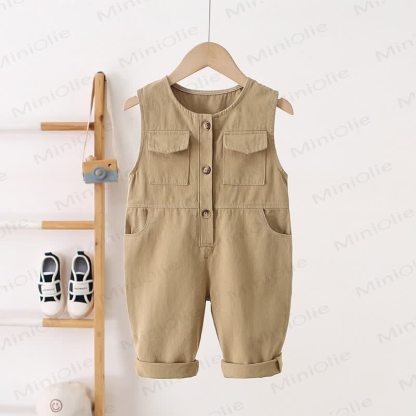 Kleinkind -Cargooverall - Khaki - 4-5J - image 1