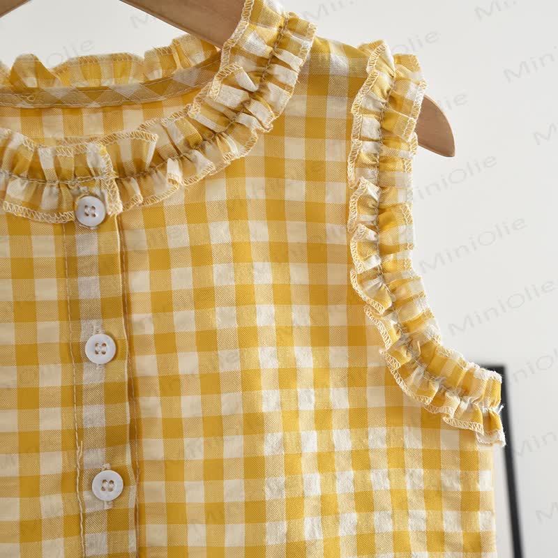 Ärmelloses Westen- und Hose Set für Kleinkind-Mädchen, 2-teilig - image 5