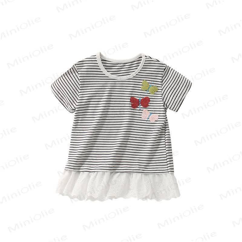 Streifen Schmetterling -T-Shirt für Kleinkind - image 5