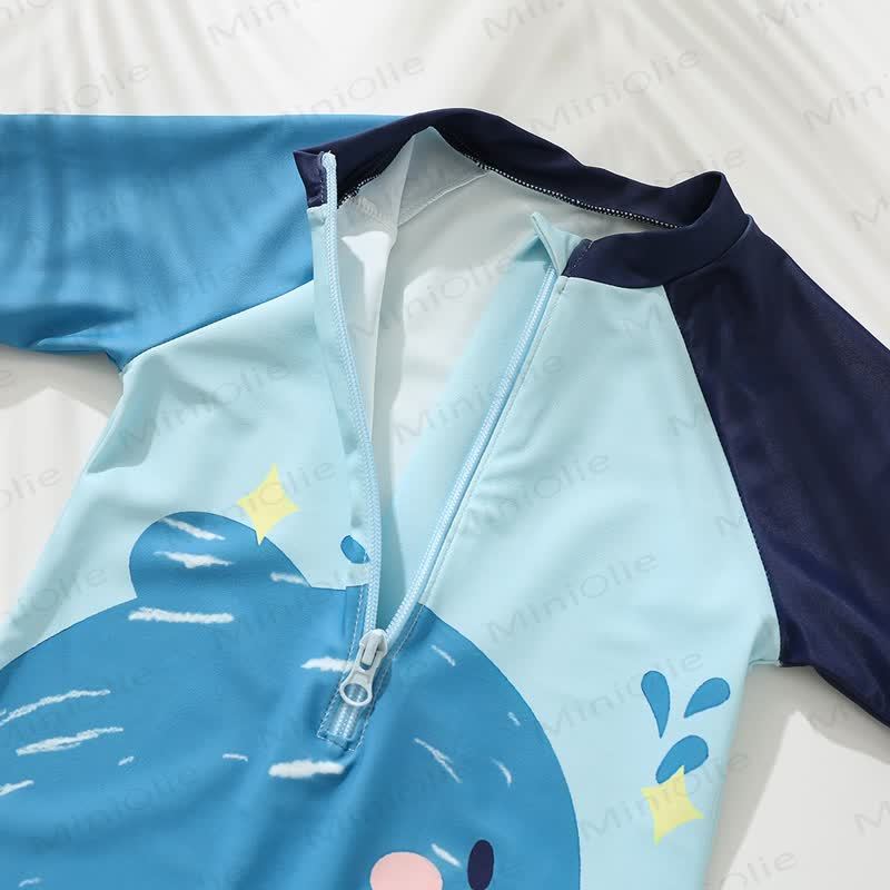 BIG SHARK Delphin Kleid für Kleinkind mit Schwimmen vorne, Strampler - image 2