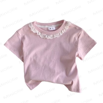 Kurzarm-T-Shirt mit Lace für Kleinkind - image 9