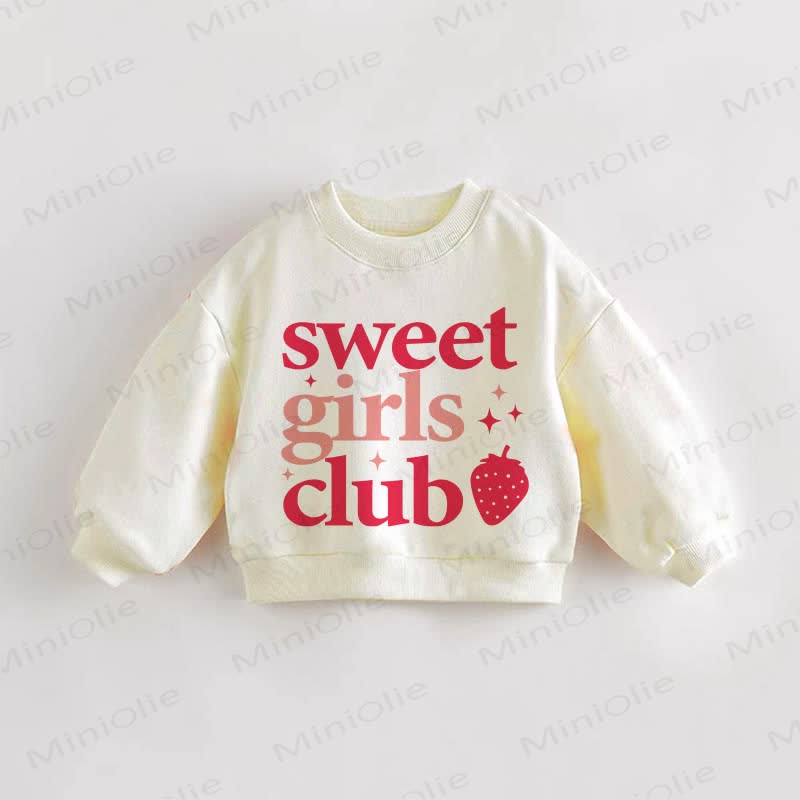 SWEET GIRLS CLUB Baby Kleinkind Sweatshirt - Creme - 3-5J - image 1