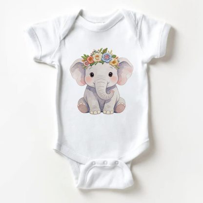 Weißer Baby Elefanten Bodysuit - Weiß - 18-24M - image 1