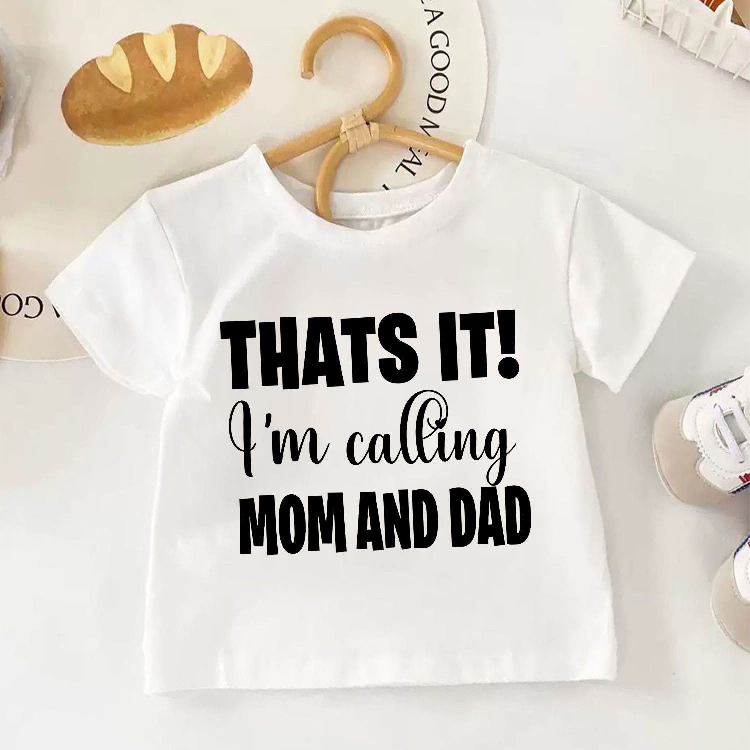 DAS THATS IT! I'M CALLING MOM AND DAD AN. (Kind , weißes T-Shirt) - Weiß - 6-7J - image 1
