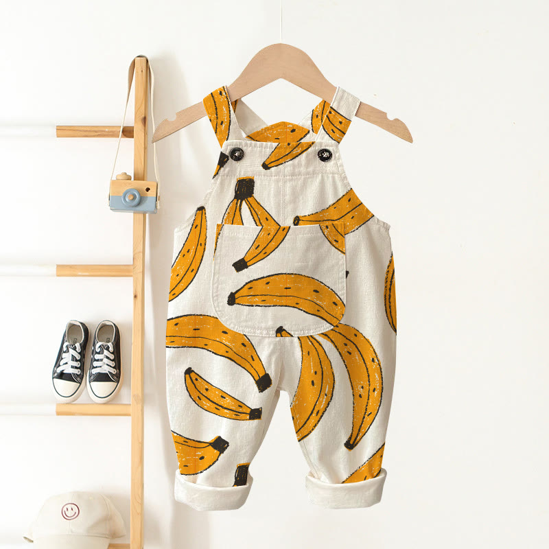 Overalls mit Bananentaschen für Baby und Kleinkind - Beige - 3-5J - image 1