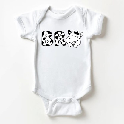 BRO Baby Cow Weißer Bodysuit - Weiß - 18-24M - image 1