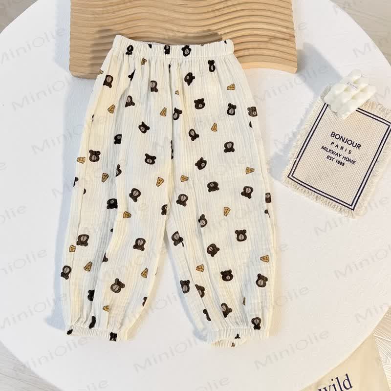 Kleinkind Hose mit Elementmuster - Weißkäse - 6-7J - image 5