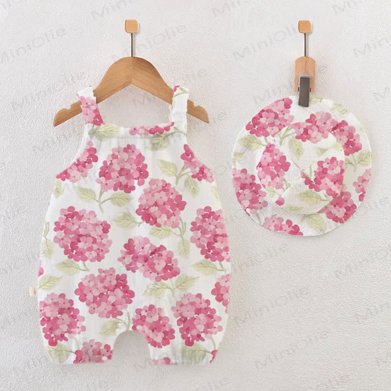 Baby Rosa Blumen mit Hut - Rosa - 18-24M - image 1