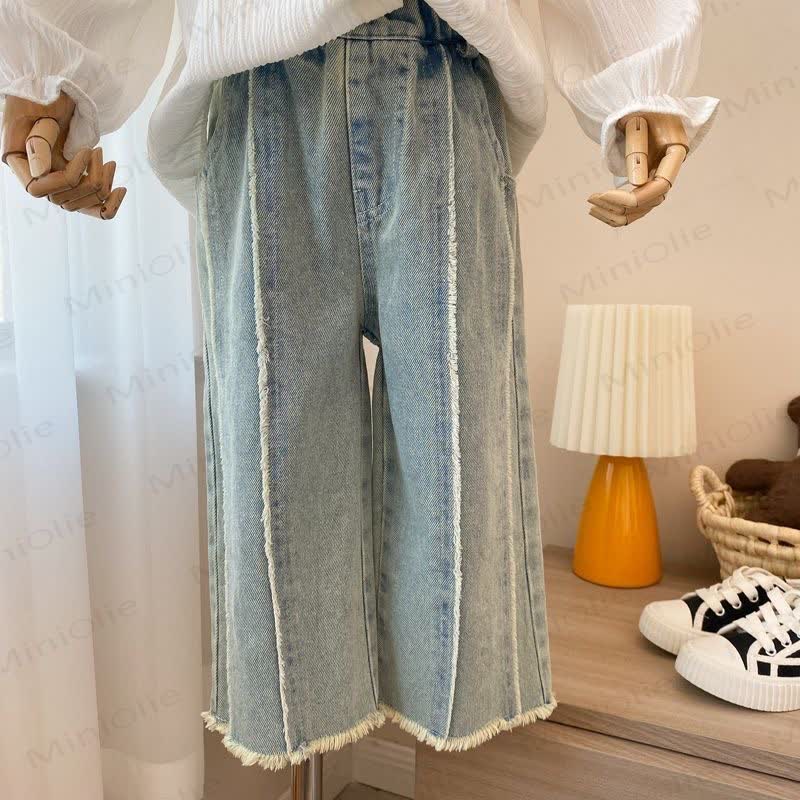Kleinkind Mädchen Gerade Denim Hose - image 2