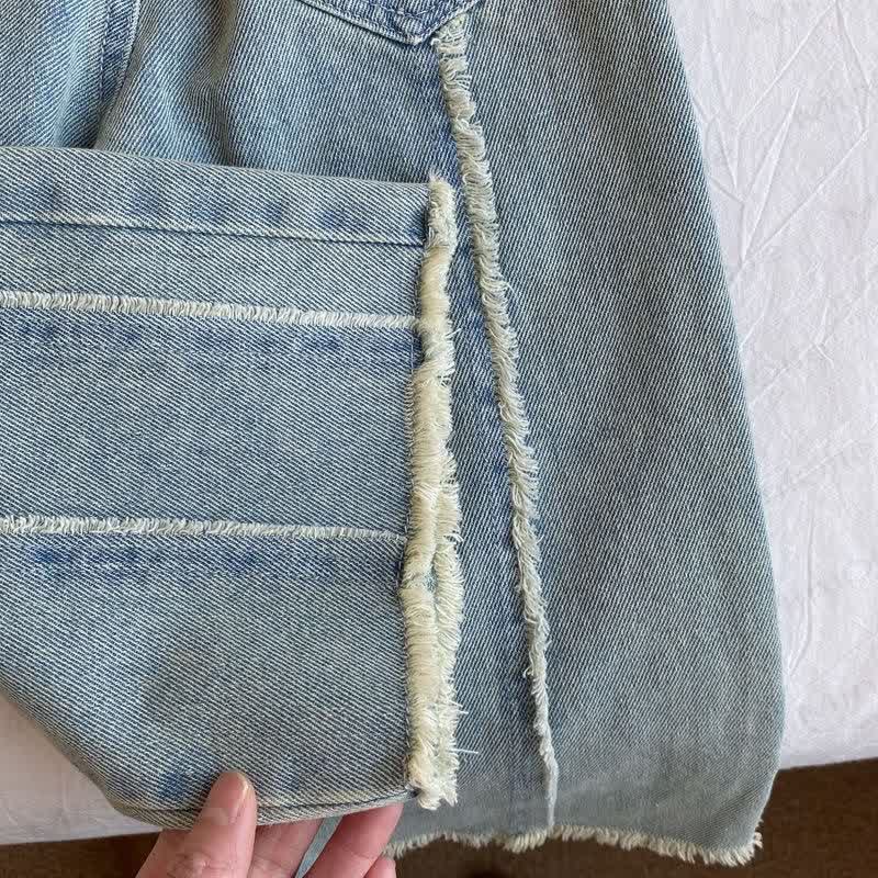 Kleinkind Mädchen Gerade Denim Hose - image 4