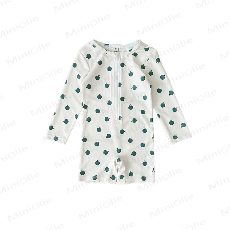 Kleinkind Obst/ Streifen Shorts Badeanzug - Apfel - 6-7J - image 7