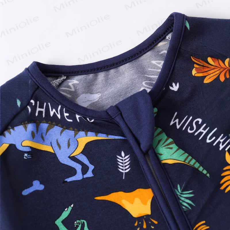 Baby -Strampler mit Dino -Print und Strampler  - image 2