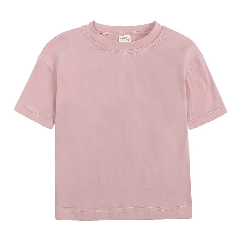 Kleinkind Baumwoll-T- T-Stück mit Rundhalsausschnitt - Rosa - 4-5J - image 3
