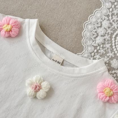 Sommer -Set für Babys: Blume Spitze und Shorts mit Blumenmuster, Set für Baby - image 2