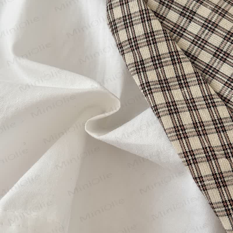 Set aus Bär - Spitze mit Plaid Rock für Baby - image 5