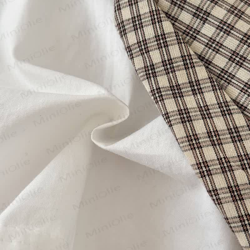 Set aus Bär - Spitze mit Plaid Rock für Baby - image 5