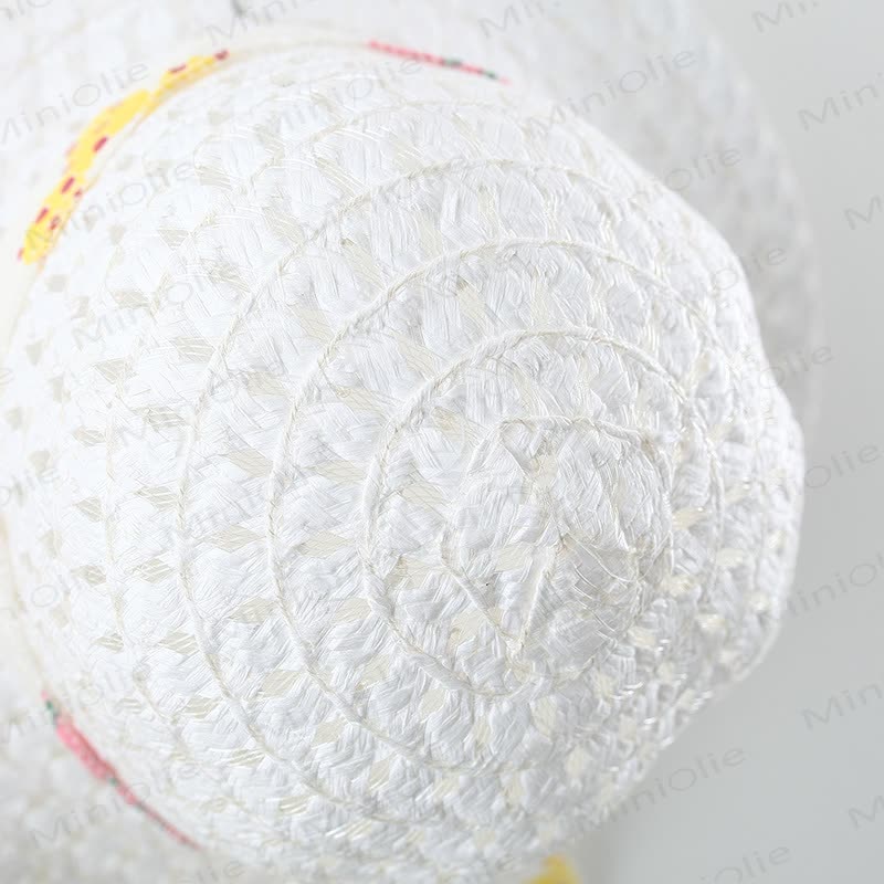 Baby Kleid mit Blumen in Lila oder Orange mit Hut - image 7