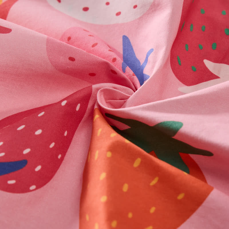 Baby 2-teiliges ärmelloses Set in Rosa mit Erdbeere - image 8
