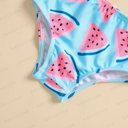 Baby Badeanzug mit Wassermelonenmotiv und Stirnband - image 8