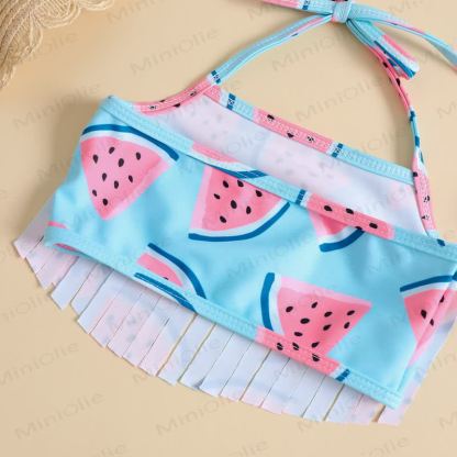 Baby Badeanzug mit Wassermelonenmotiv und Stirnband - image 4
