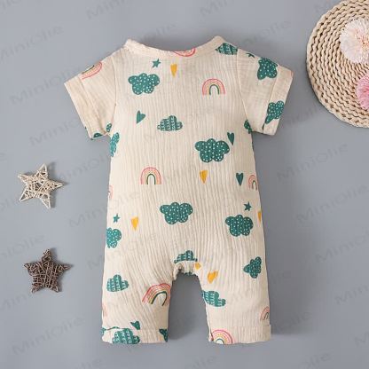 Baby Musselin- Strampler mit Kaktus/ Regenbogen - image 13