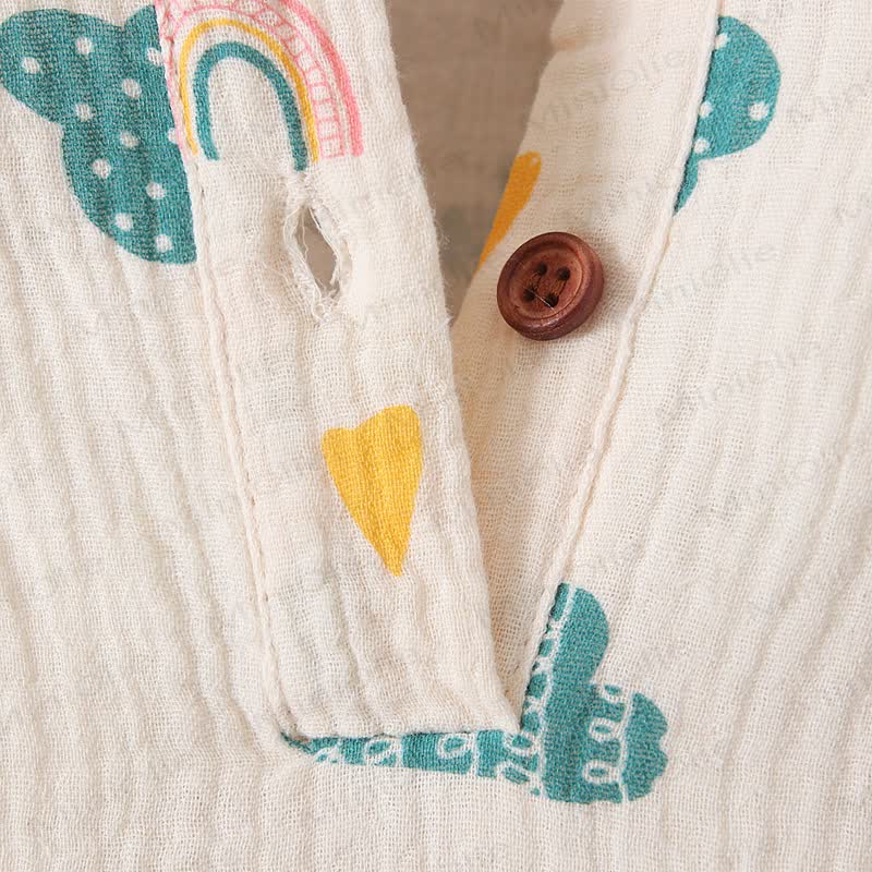 Baby Musselin- Strampler mit Kaktus/ Regenbogen - image 15