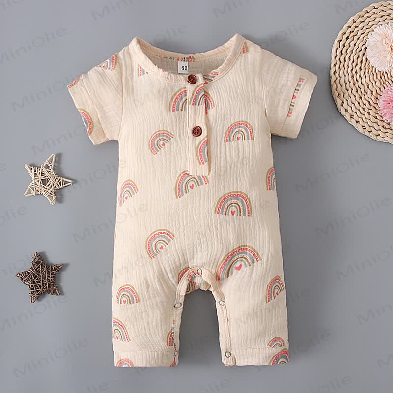 Baby Musselin- Strampler mit Kaktus/ Regenbogen - image 20